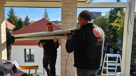 Inchideri terase cu Sticla ghilotina