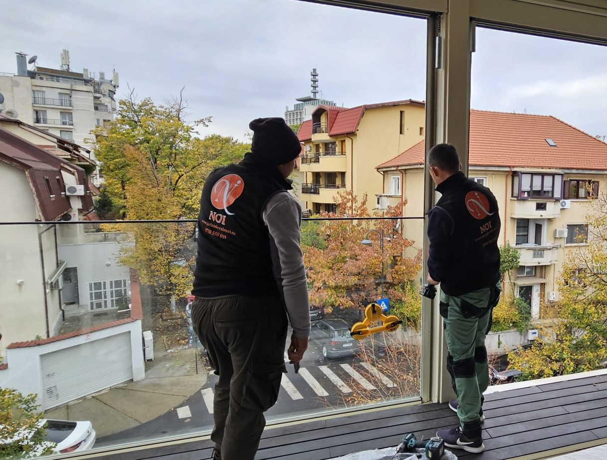 Inchideri terase cu Sticla ghilotina