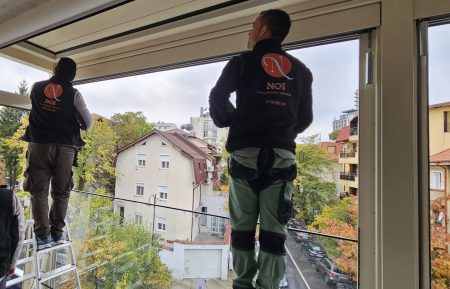 Inchideri terase cu Sticla ghilotina