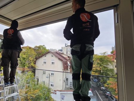 Inchideri terase cu Sticla ghilotina