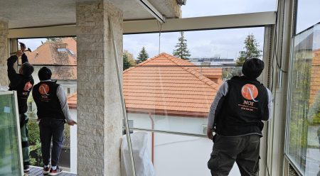 Inchideri terase cu Sticla ghilotina