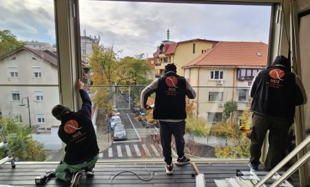 Inchideri terase cu Sticla ghilotina