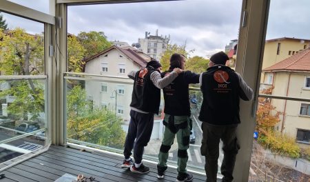 Inchideri terase cu Sticla ghilotina