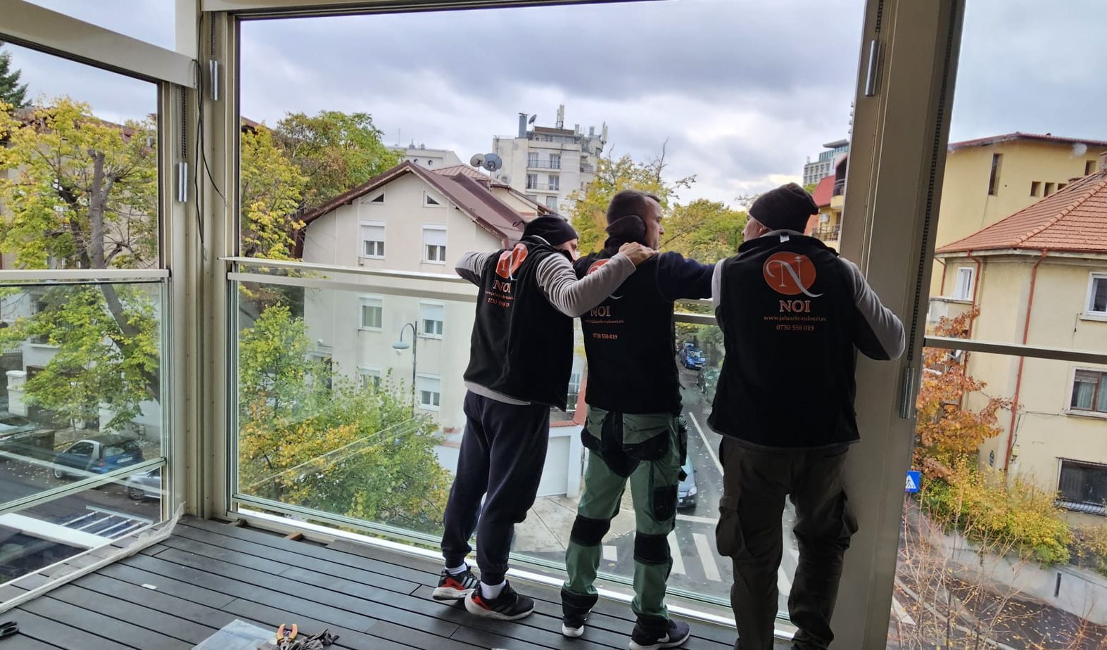 Inchideri terase cu Sticla ghilotina